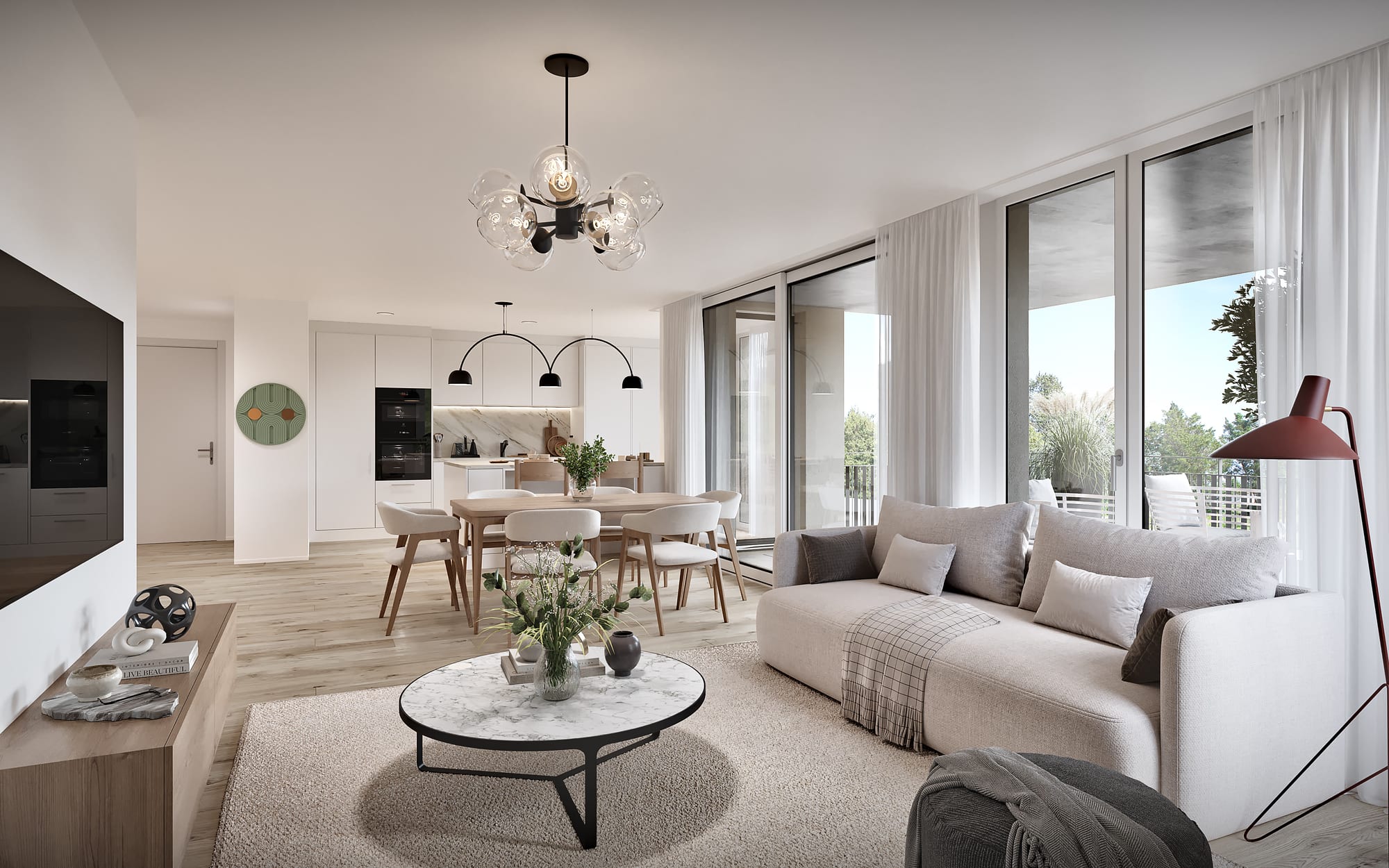 Visualisierung Wohnung Dorfstrasse Böttstein