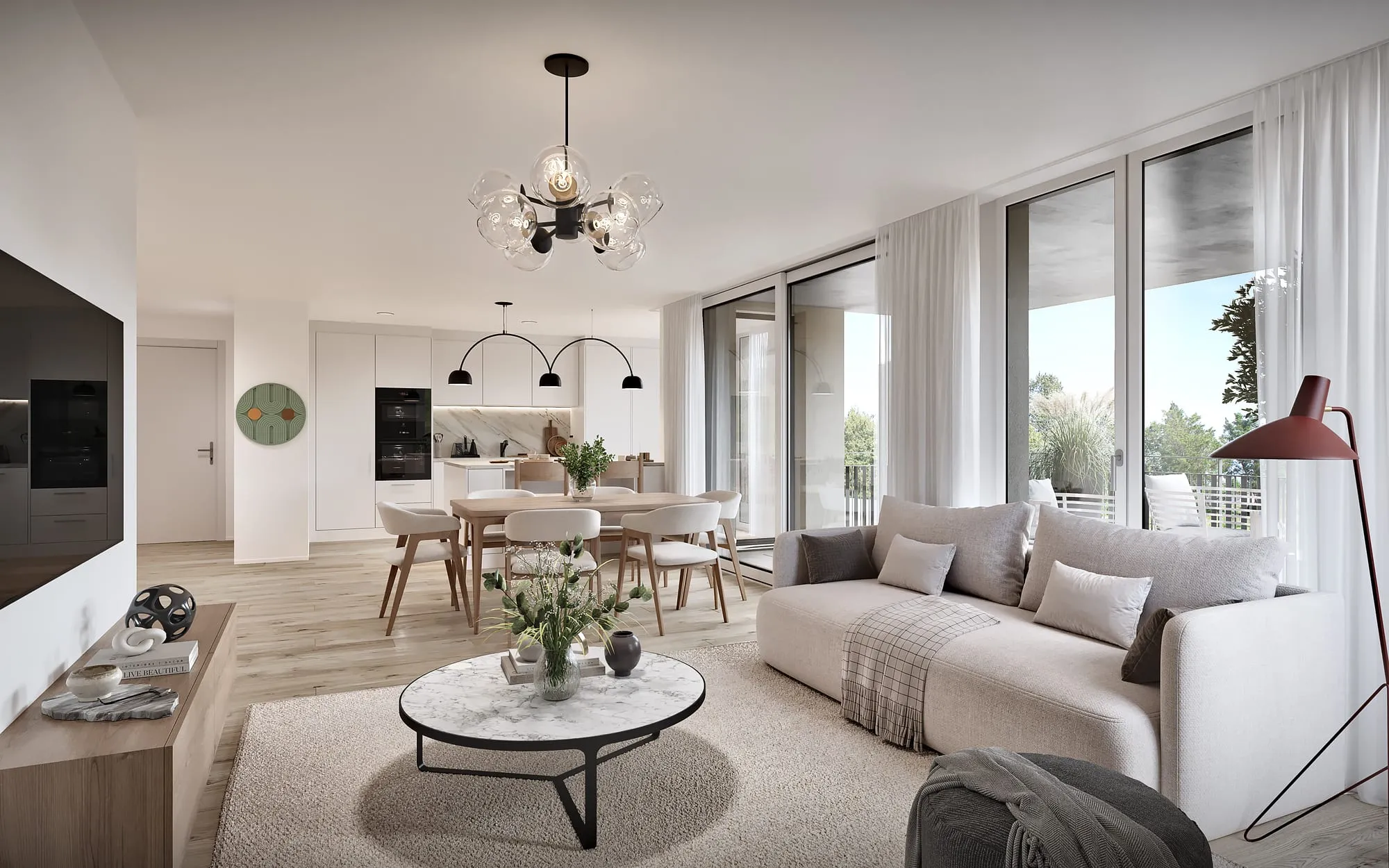 Visualisierung Wohnung Dorfstrasse Böttstein
